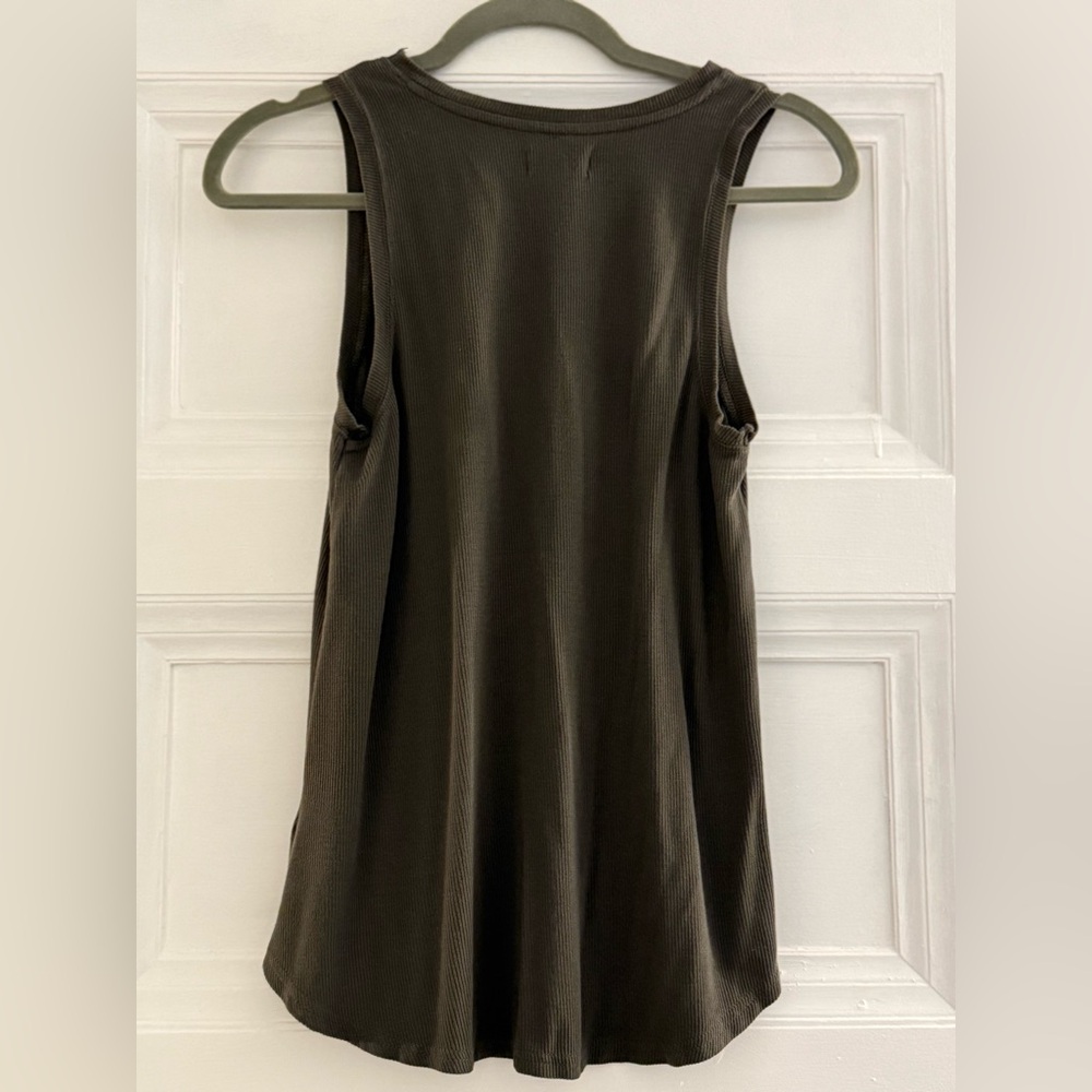 Thread & Supply Olive Ribbed Tank - Picture 2 of 4